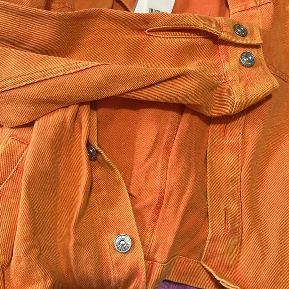 NWT! Urban Outfitters BDG Bristol Twill Work Jacket Rust Orange Large - Picture 5 of 9